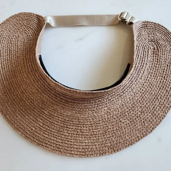 NWT Helen Kaminski Maris Raffia Visor Hat ☀️(#168-800) Helen Kaminski Mai Visor | Bloomingdale main image 2
